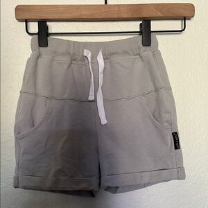 Little Bipsy Gray Athletic Shorts with Relaxed Fit